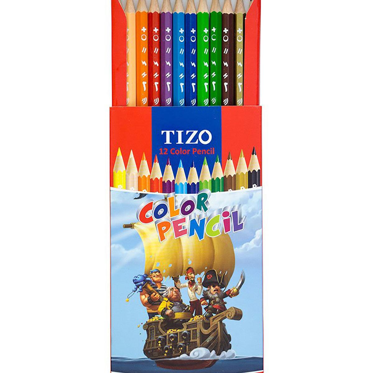 مداد رنگی 12 رنگ